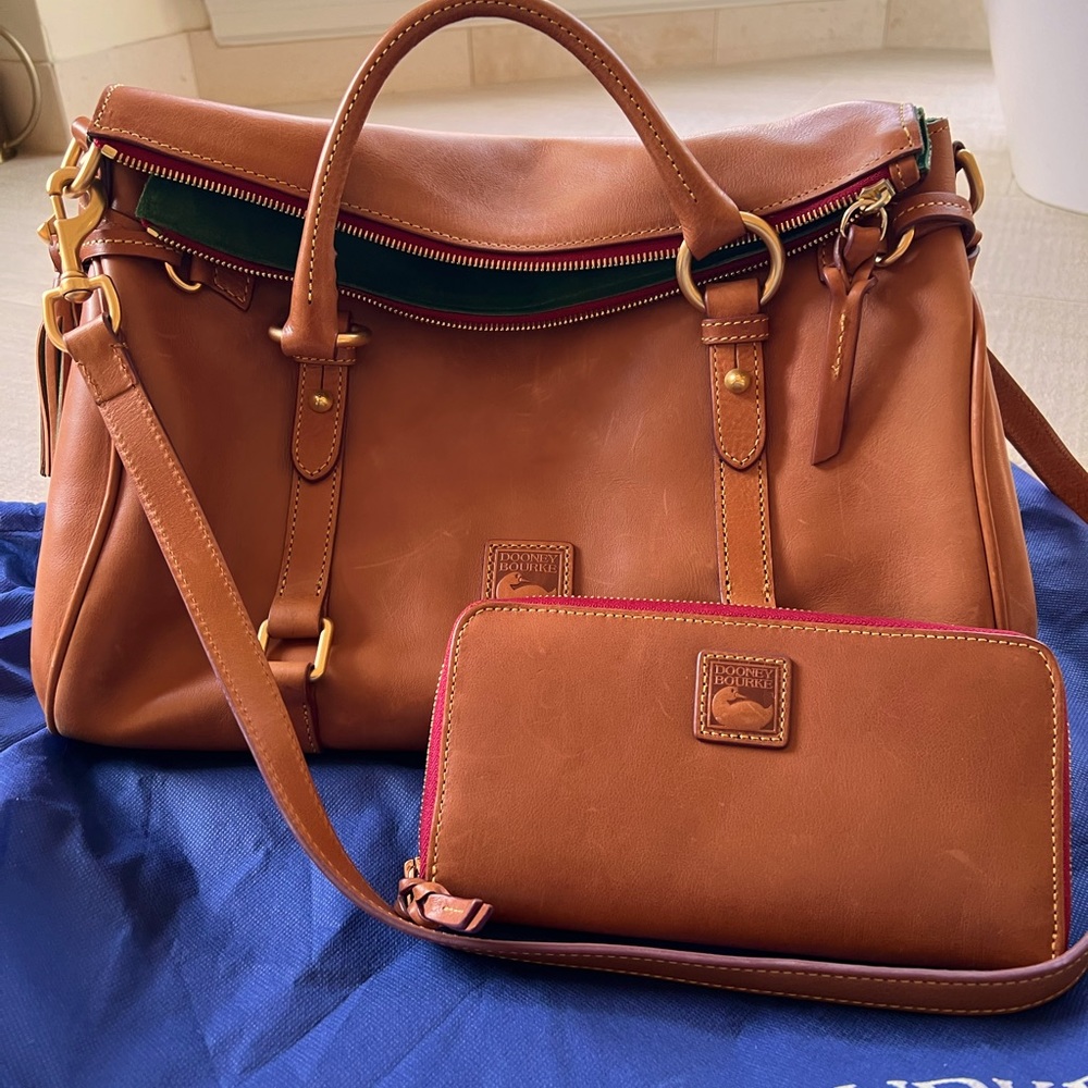 Dooney & Burke Florentine Large Satchel + Wallet